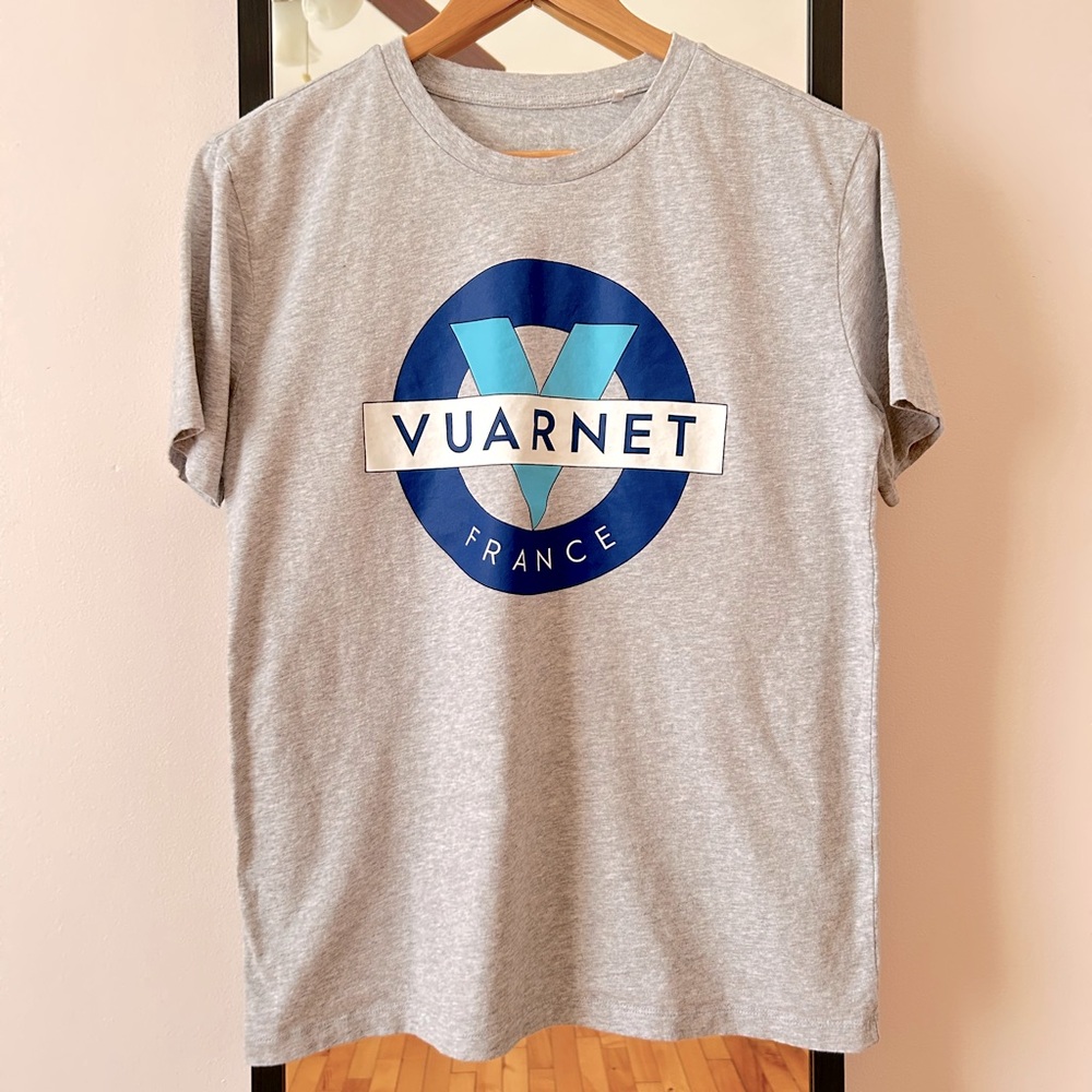 Vintage Y2K Vuarnet France 🇫🇷 tee shirt heather grey gray